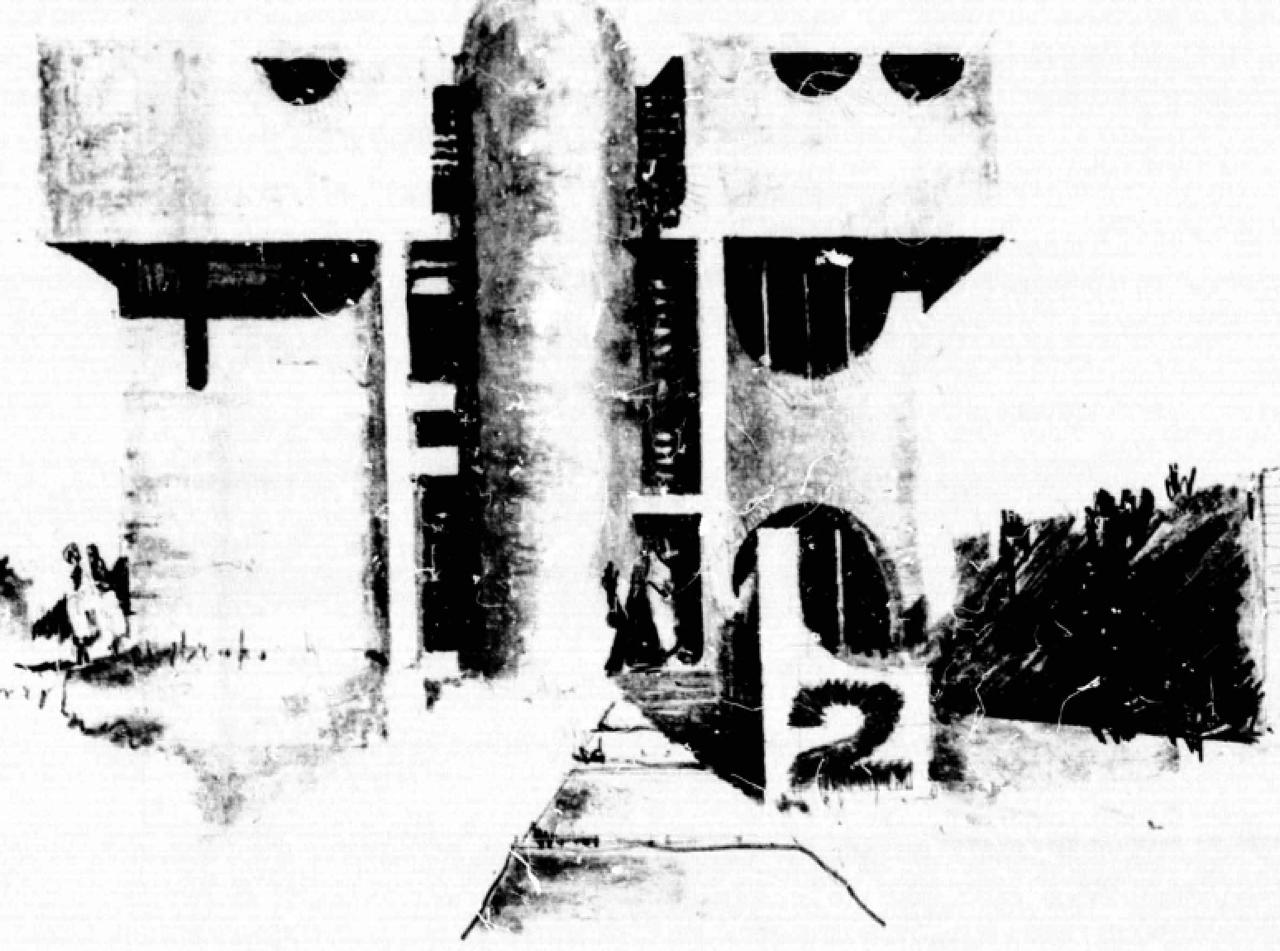 Architectural Rendering — House Entrance