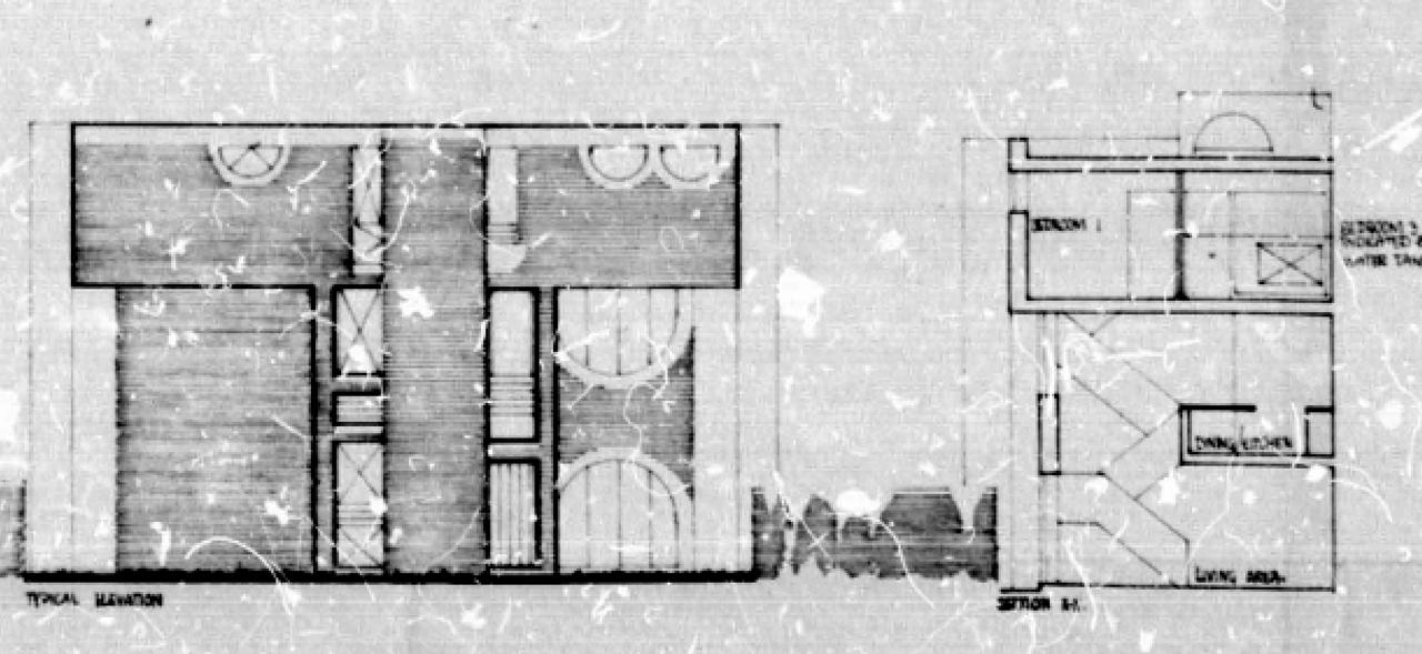 Typical Elevation, Section & Floor Plan